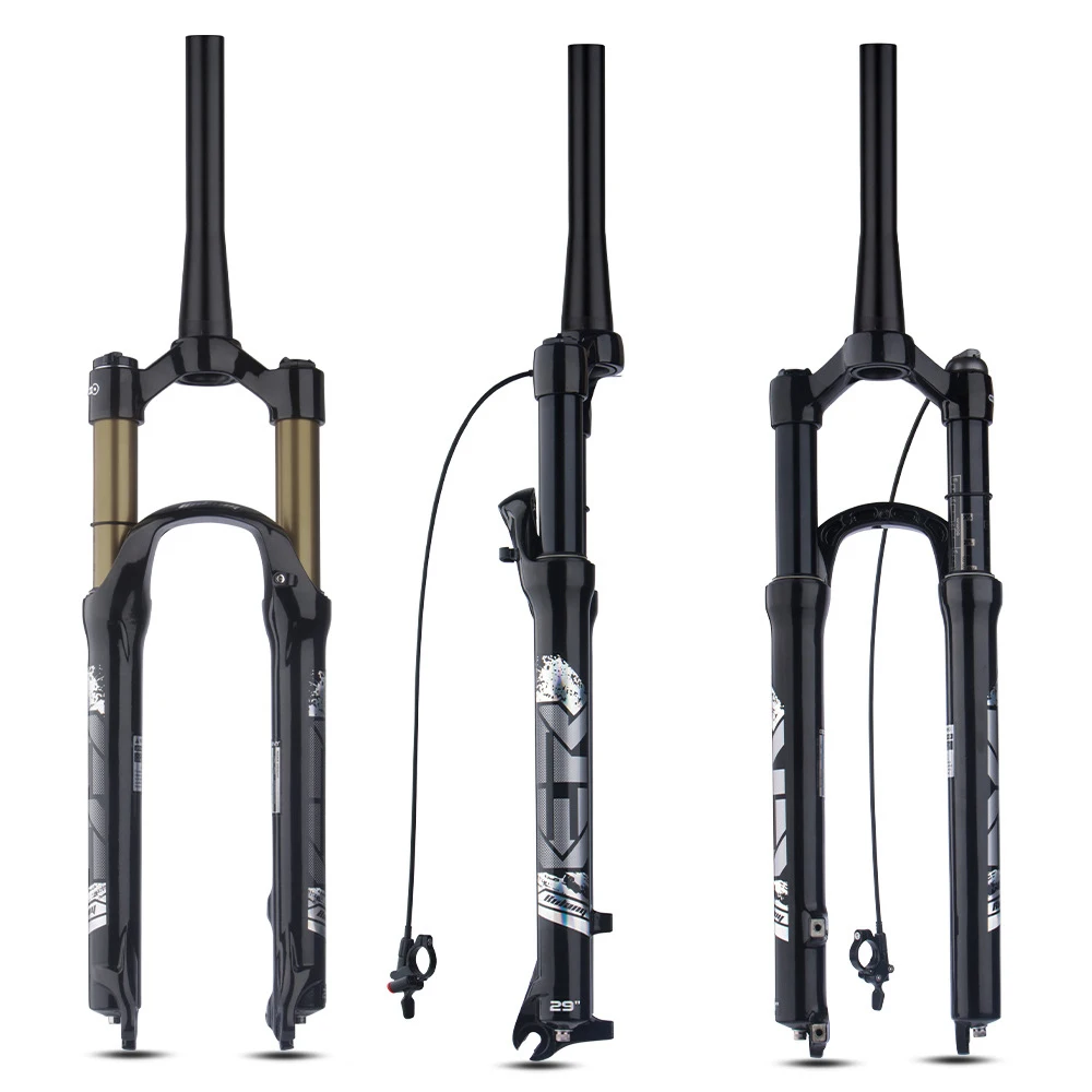 

Bolany Mountain Bike Forks shock suspension air fork 26 27.5 29inch MTB straight/tapered HL/RL Quick Release pneumatic fork