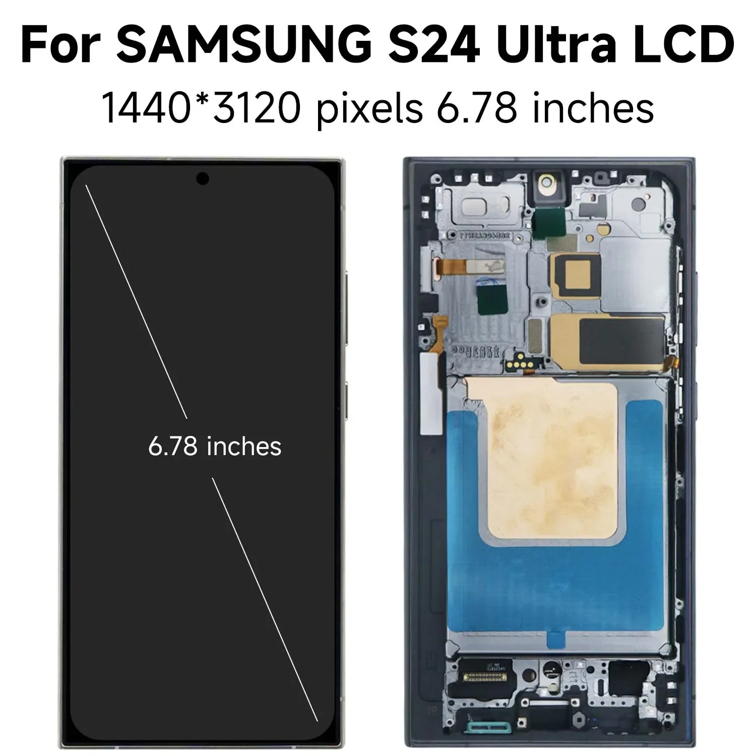 Dynamic Super AMOLED 2X 120Hz For Samsung S24 Ultra LCD SM-S928B SM-S928B/DS S928U Display Touch Screen Digitizer Assembly