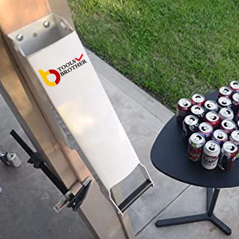 كسارة علب معدنية مثبتة على الحائط سعة 16 أونصة لإعادة تدوير علب البيرة الصودا المصنوعة من الألومنيوم