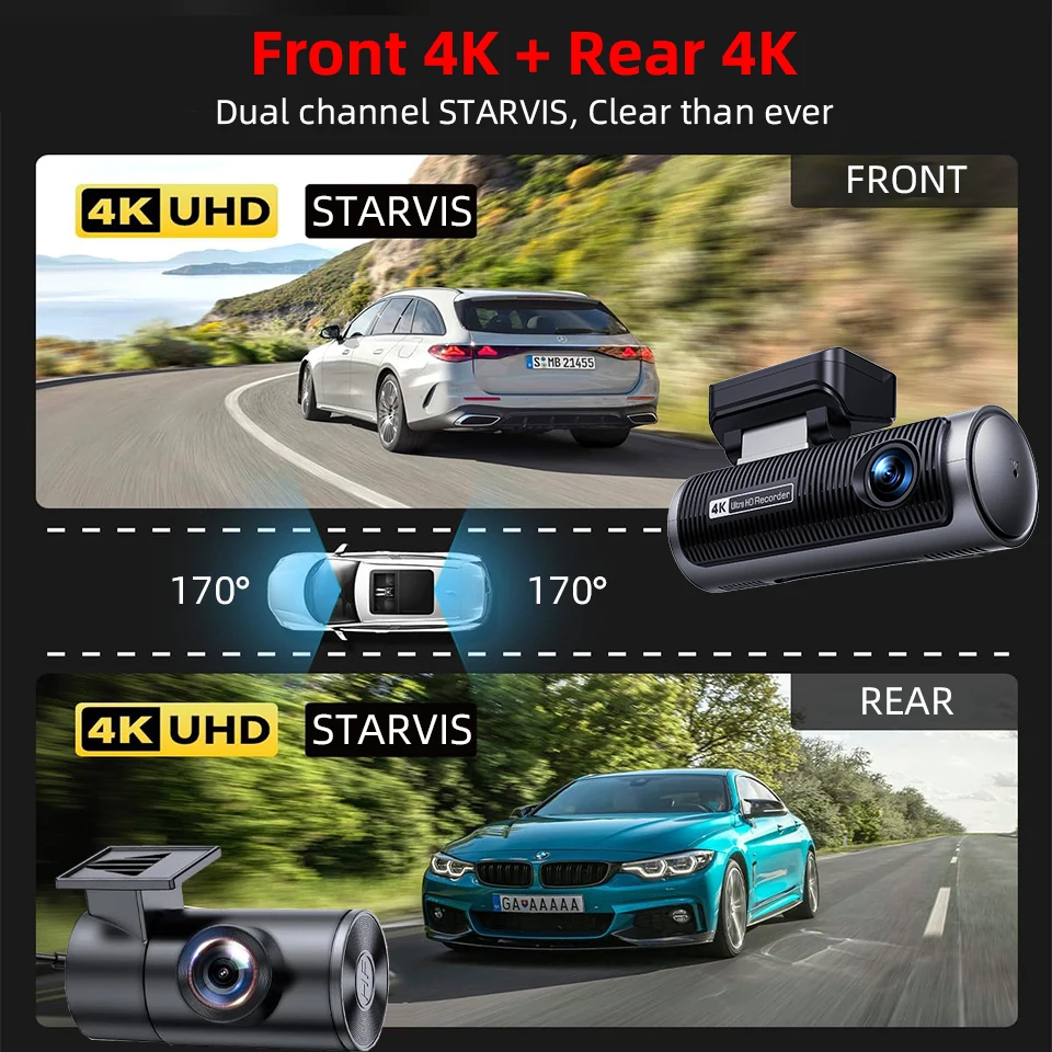 E-ACE 4K Dashcam coche Dvr Dua - Dash Cam 4K Sony Starvis reseña y precio