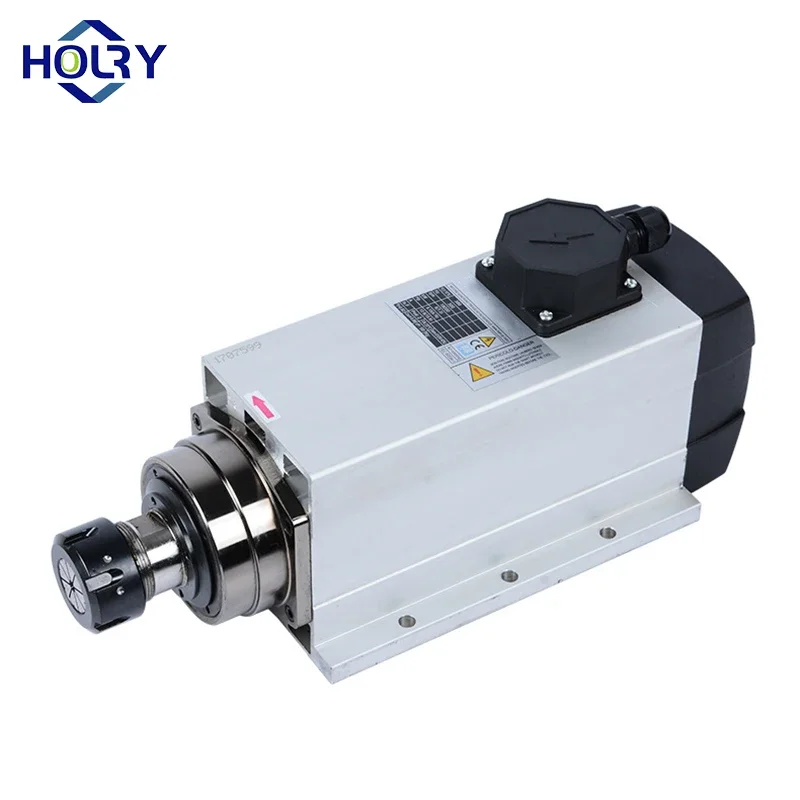 China Factory Direct Sale er32 er25 18000rpm 220v 380v 4.5kw Air Cooling CNC Spindle Motor with Flange for Woodworking