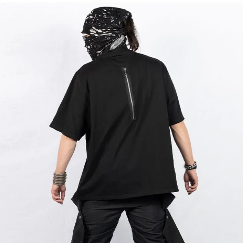 HKSH Summer New Men Tide Dark Avant-Garde Trendy Niche Original Cool Tees Design Functional Printed Short-Sleeve T-shirt HK24393