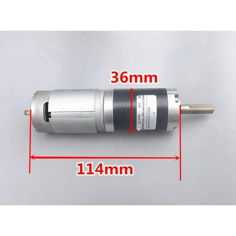 36Mm metal planetary gear motor 24V high power, mini ball bearing gear motor