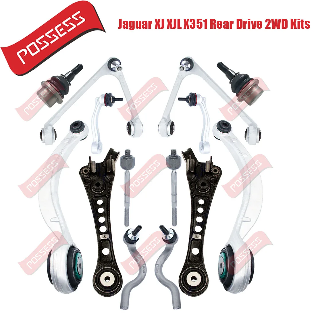 A Pair of Front Lower Suspension Control Arm Ball Joint For Jaguar XJ XJL X351 Rear Drive 2WD 2010-/,C2D33598 C2D33599 C2D1536