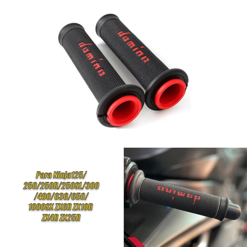 Motorcycle Domino Grips For Kawasaki Ninja 125/250/250R/250SL/300/400/636/650/1000SX ZX6R ZX10R ZX4R ZX25R