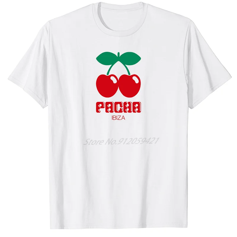 Pacha Ibiza House Cool Dance Space Privilege White Island Mode Unisex Grafik T Shirts Baumwolle T Shirt Sommer Männer Kleidung