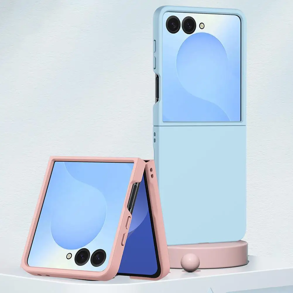 Для Samsung Z Flip 7, защитный чехол с петлями, роскошный тонкий матовый противоударный сенсорный чехол для Samsung Galaxy Z Flip 7 6 5 4 T0E3