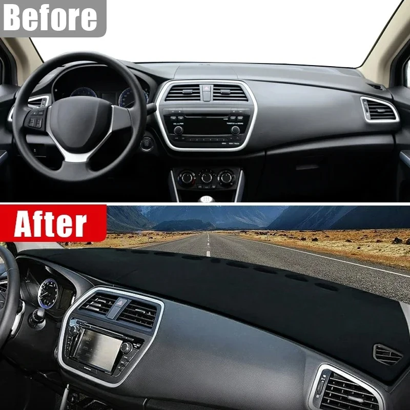 

Car Accessories For Suzuki SX4 S-Cross 2013-2016 2017 2018 2019 2020 Dashboard Cover Avoid Light Pad Sun Shade Anti-UV Carpets