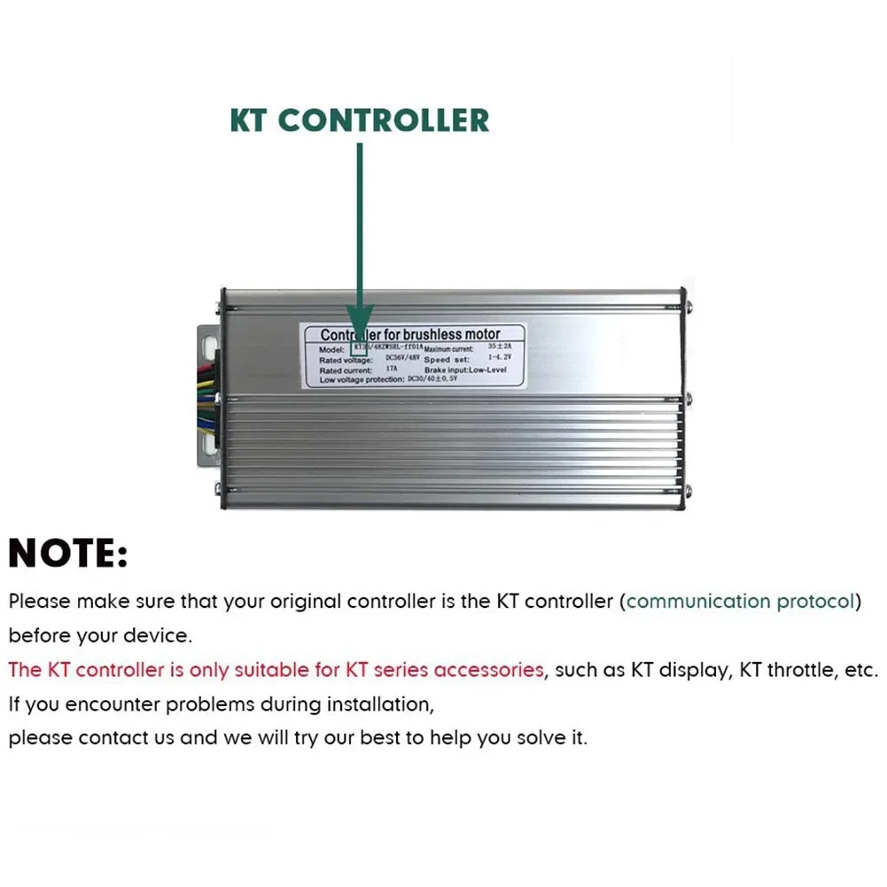 48V 1000W/1500W KT-35A Brushless Controller For Electric Bicycle DC30/40±0.5V Low Level 12 Mosfets Electric Bike Accessories