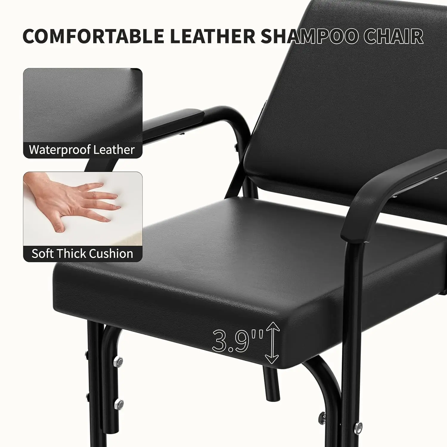 Reclining Shampoo Chair, Portable Salon Chair for Hair Washing