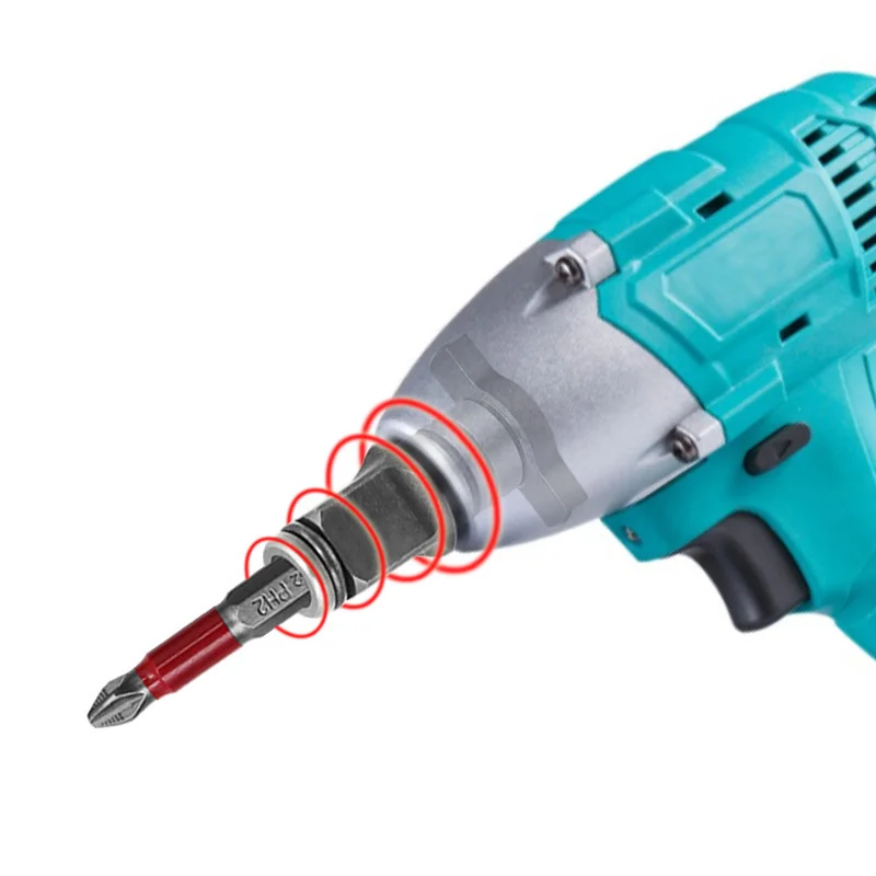 Electric Wrench Conversion Head Drill Bit Single/dual Use Square Shaft Modified Socket Adapter