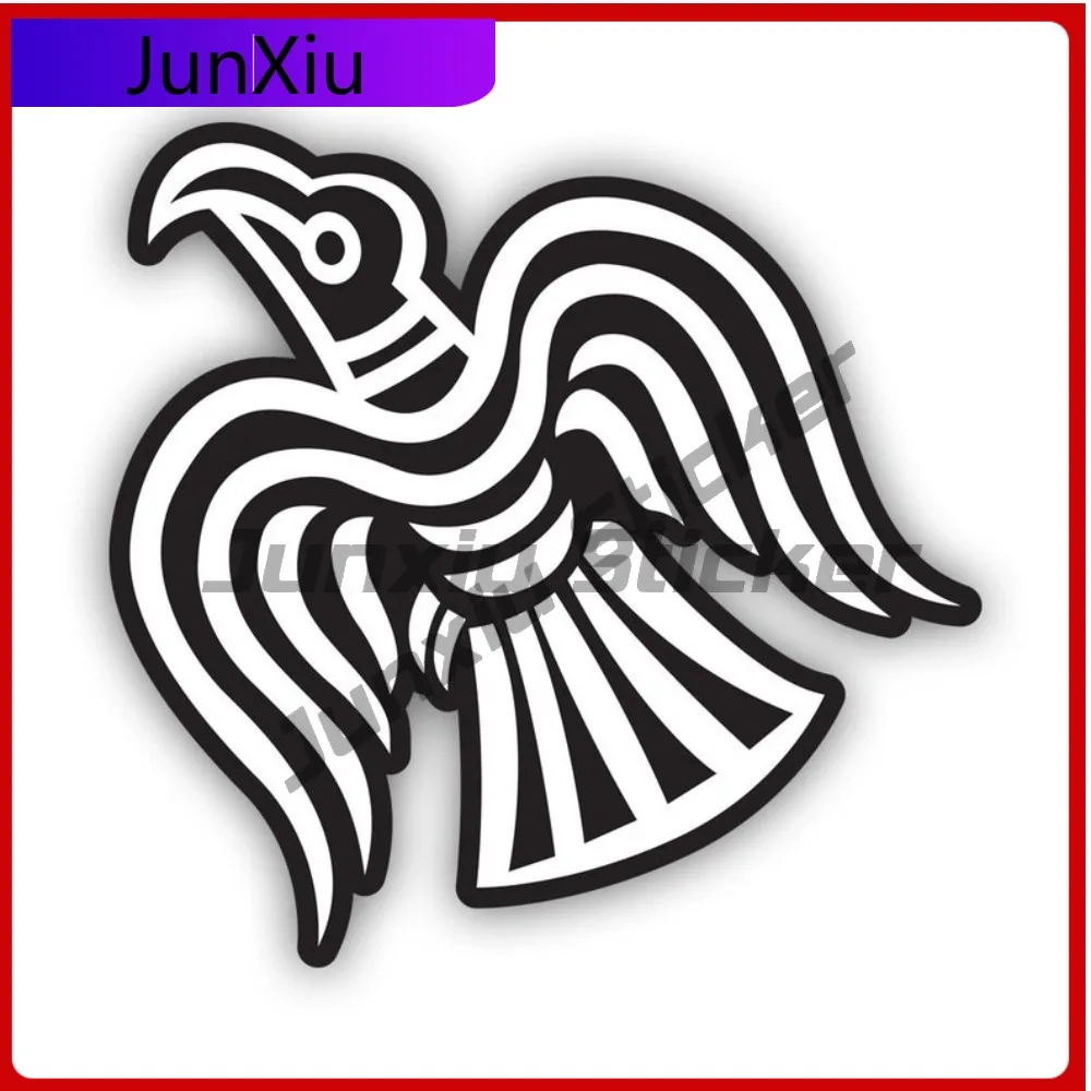Norse Mythology Viking Raven Sticker Waterproof Cute Window Waterproof Vinyl Decal For Car Bumpers Fun Protection Decor Creative
