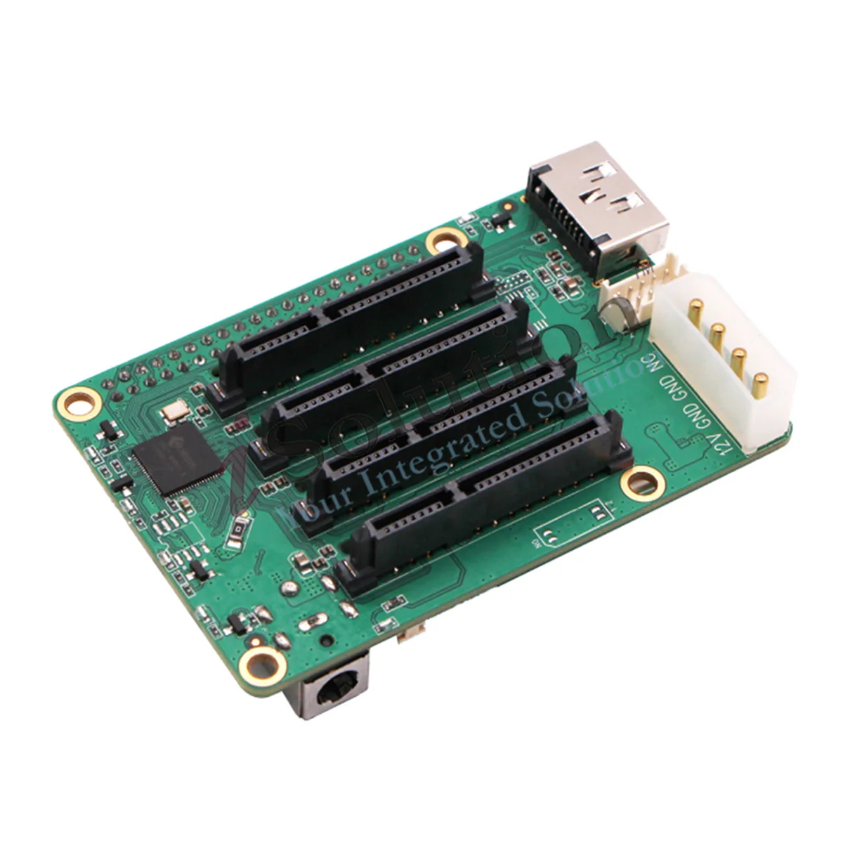 Penta SATA HAT Hasta 5x Discos SATA HAT para Raspberry Pi 5 y ROCK Pi SBCs,3C,5A, 4A / 4B / 4SE / 4A+ / 4B+ / 3A