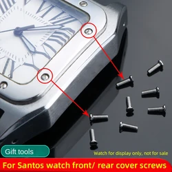 For Cartier Santos Screw Dial Screw Face Cover Back Cover Screw Men's Women's Watches One Word Small Cap Nail Watch Accessories