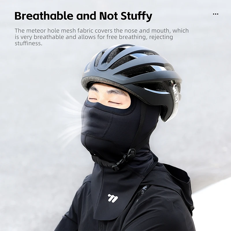 WEST BIKING Bicycle Balaclava Ski Mask Men's Winter Cap Thermal Fleece Scarf Shield Outdoor Motorcycle Bike Cycling Face Mask