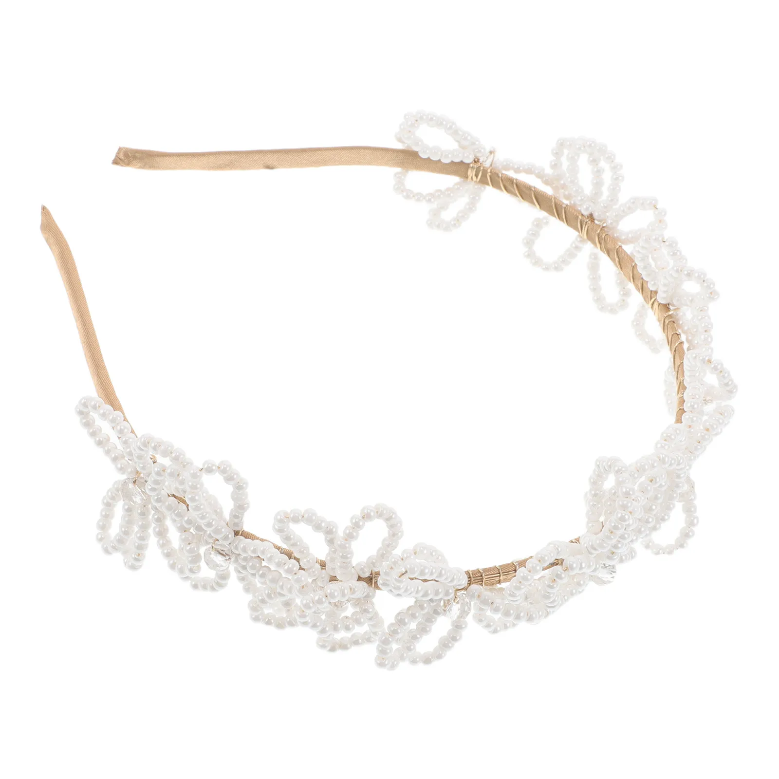 Elegant Floral Bridal Headband Wedding Hair Hoop Featuring Simulated Flowers Fake Pearls Rhinestones Bridal Hairpiece Headwear