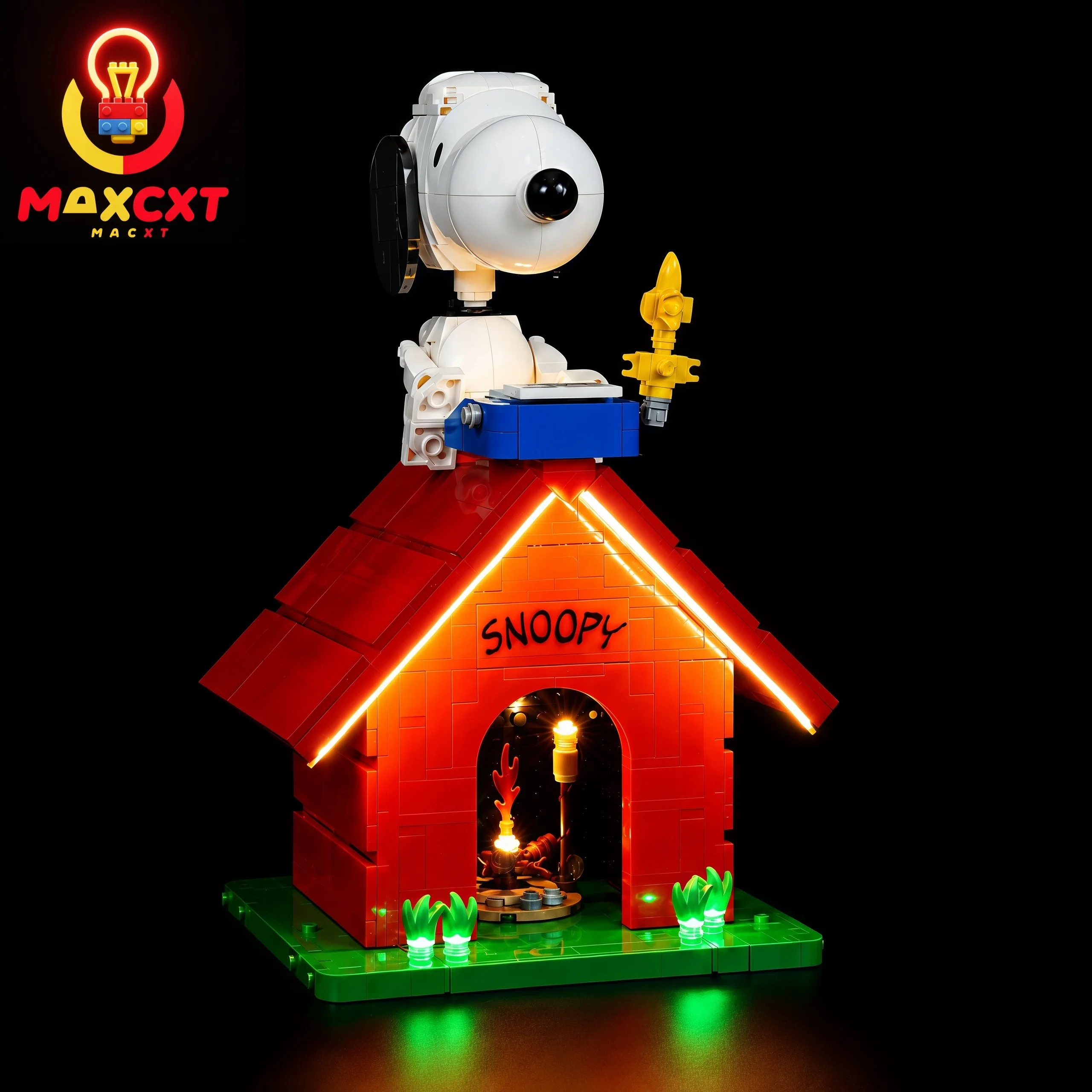 MAXCXT LED Light For LEGO 21368 Ideas Peanuts: Snoopy's Doghouse DIY Decorative Lamp Not Include Building Blocks Set