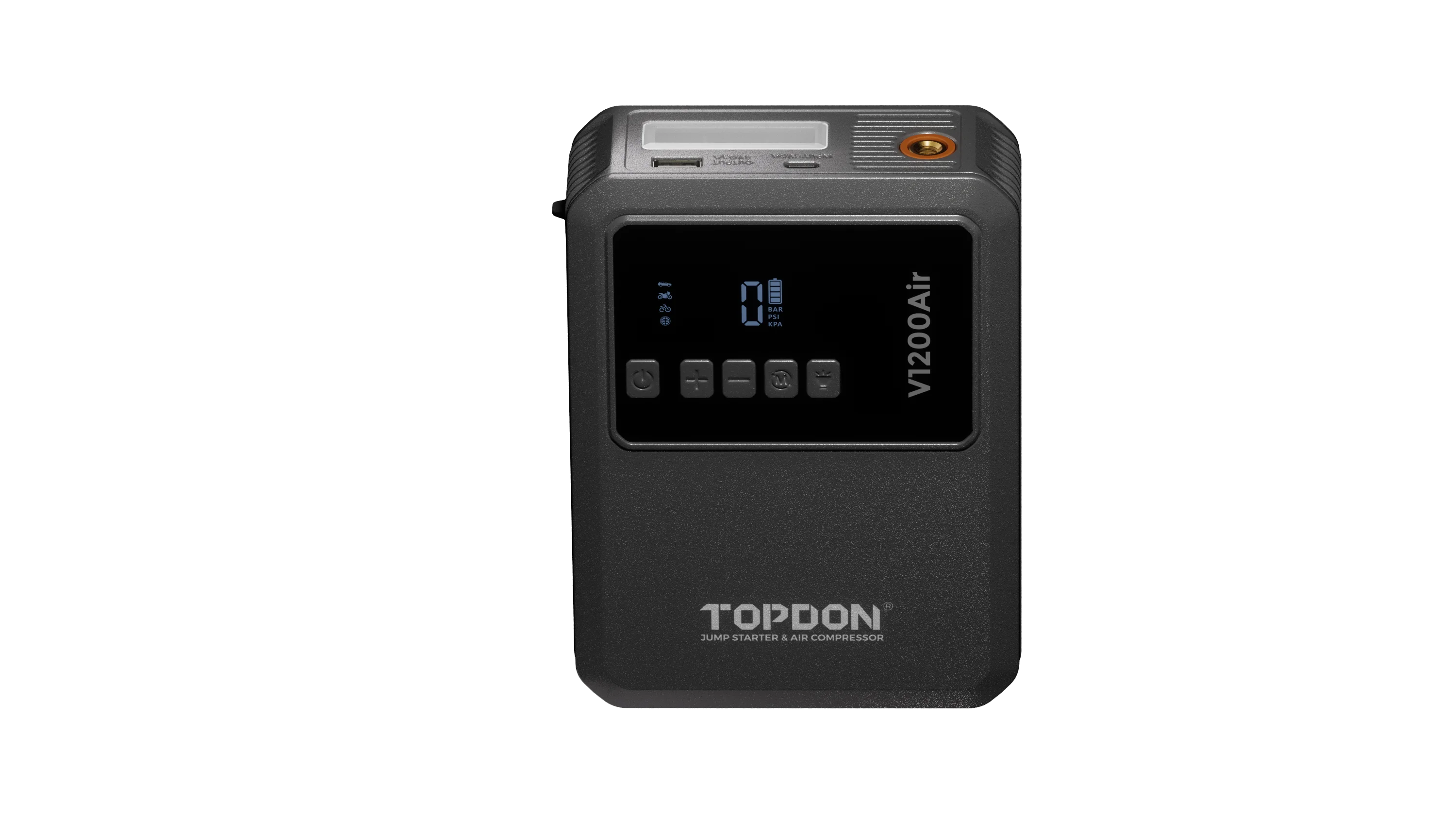 TOPDON V1200 Air 12V Jump Starter Battery With Versatile Air Pump Capable Portable Car Battery Jump Starter With air Compressor view 5