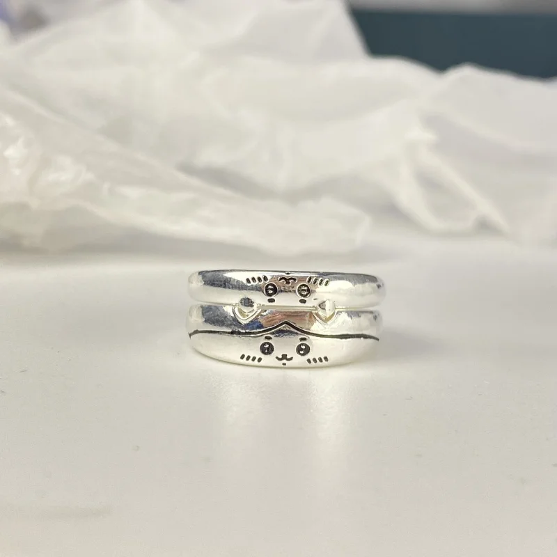 Chiikawa Rings Kawaii Opening Adjustable Ring Women Fashion Finger Ring Girls Simple Jewelry Accessories Decoration Supplies image 5