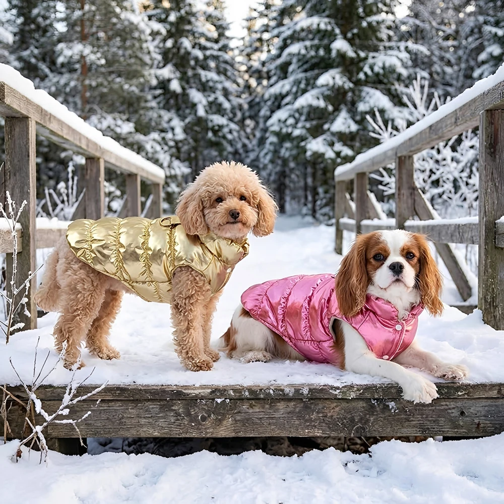 Herbst-Winter-Kleidung für kleine Hunde, wasserdichte, warme Fleece-Hundeweste mit D-Ring, weich gepolsterte Bekleidung für Chihuahua und Yorkshire Terrier – Detail 18