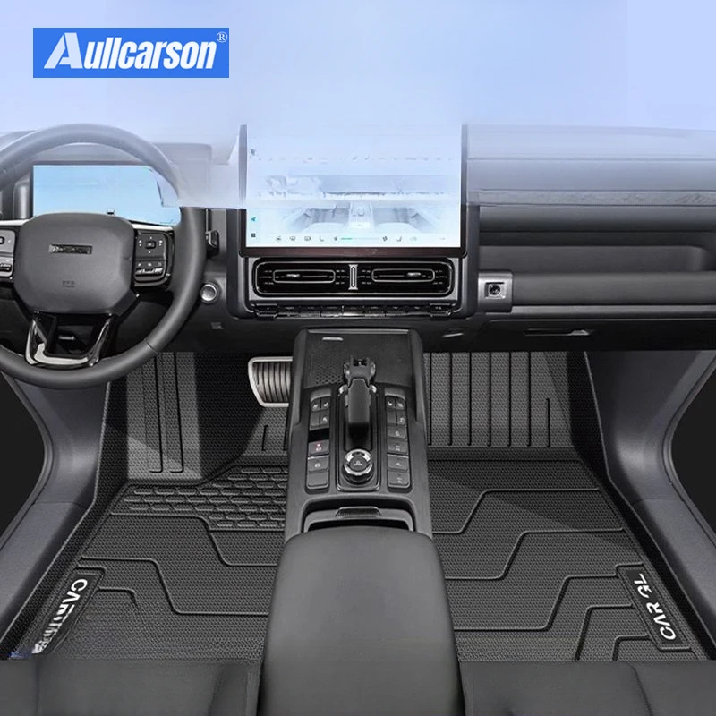 

For GWM Haval H9 2024 2025 Car Floor Mats TPE Single Layer Double Foot Pads Salon Carpet Full Cover Interior Accessories