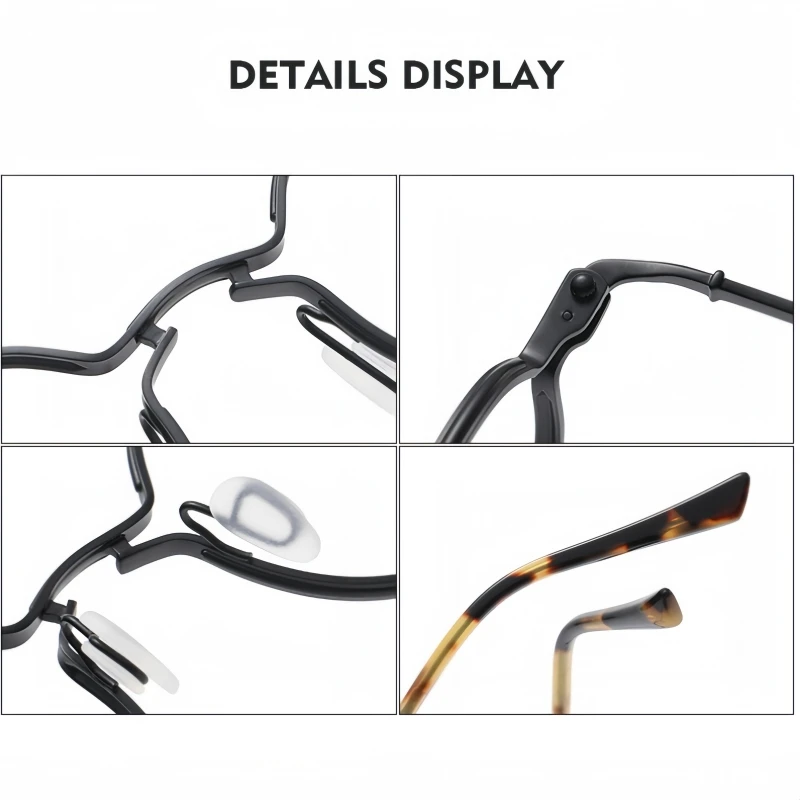 TFTB ريترو نظارات دائرية الرجال والنساء الفاخرة التيتانيوم النقي خفيفة للغاية العصرية كبيرة الحجم النظارات الطبية البصرية الإطار RL #4