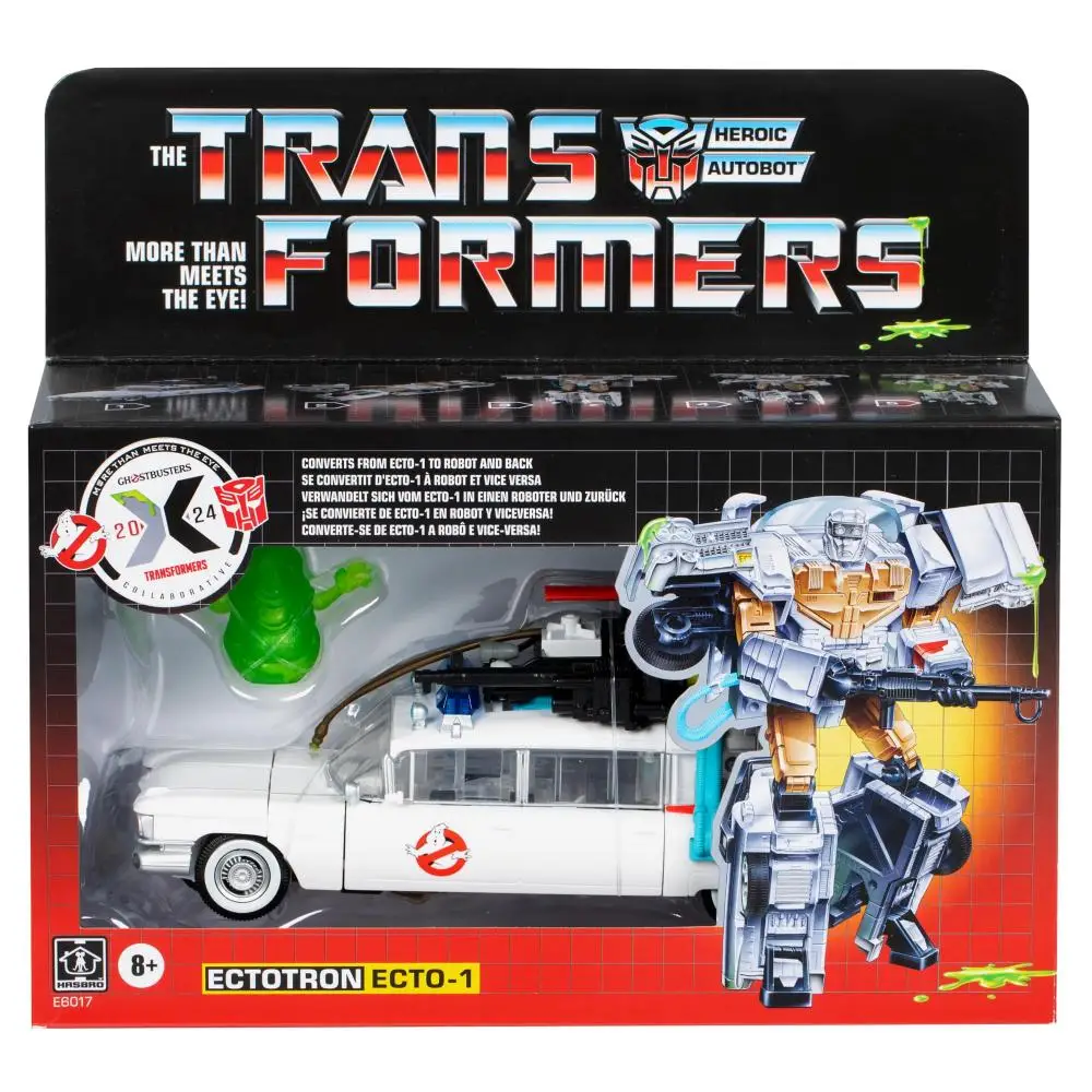 Transformers colaborativo Ghostbusters X Transformers Ectotron figura coleccionable juguete regalo de vacaciones