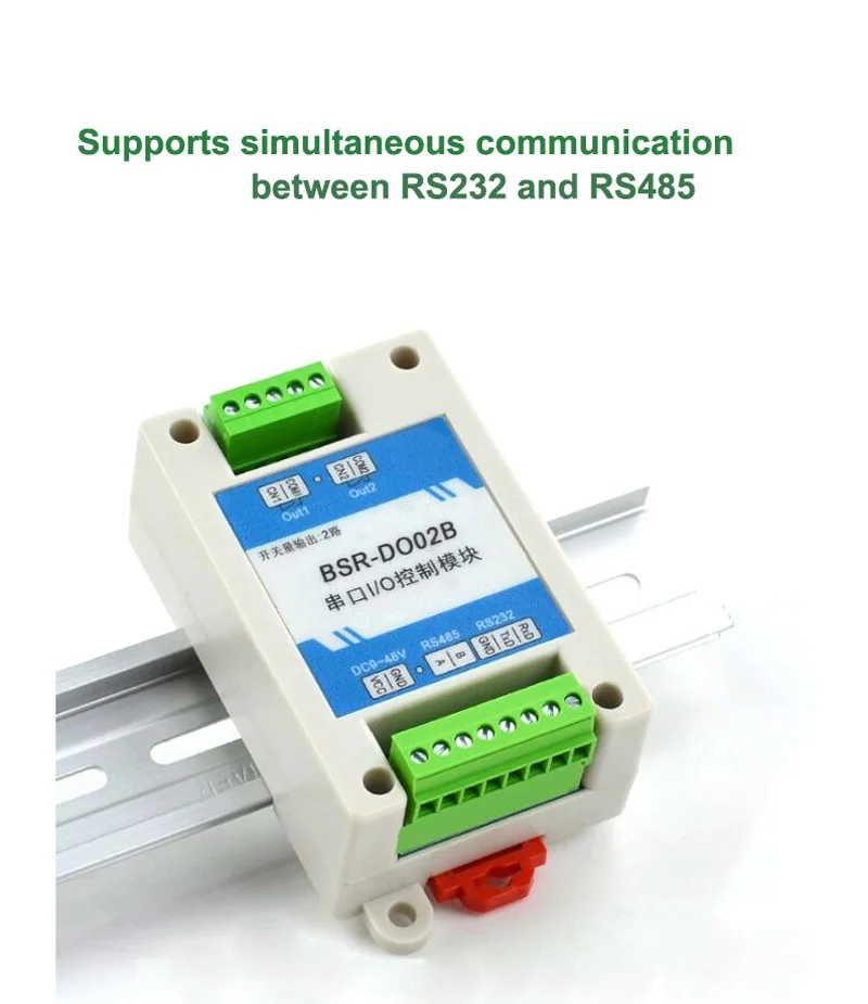 2CH 4CH Modbus IO RTU Module Series of DI/DO/AI/AO/ port by RS485/232 Communicated for Industrial Automation