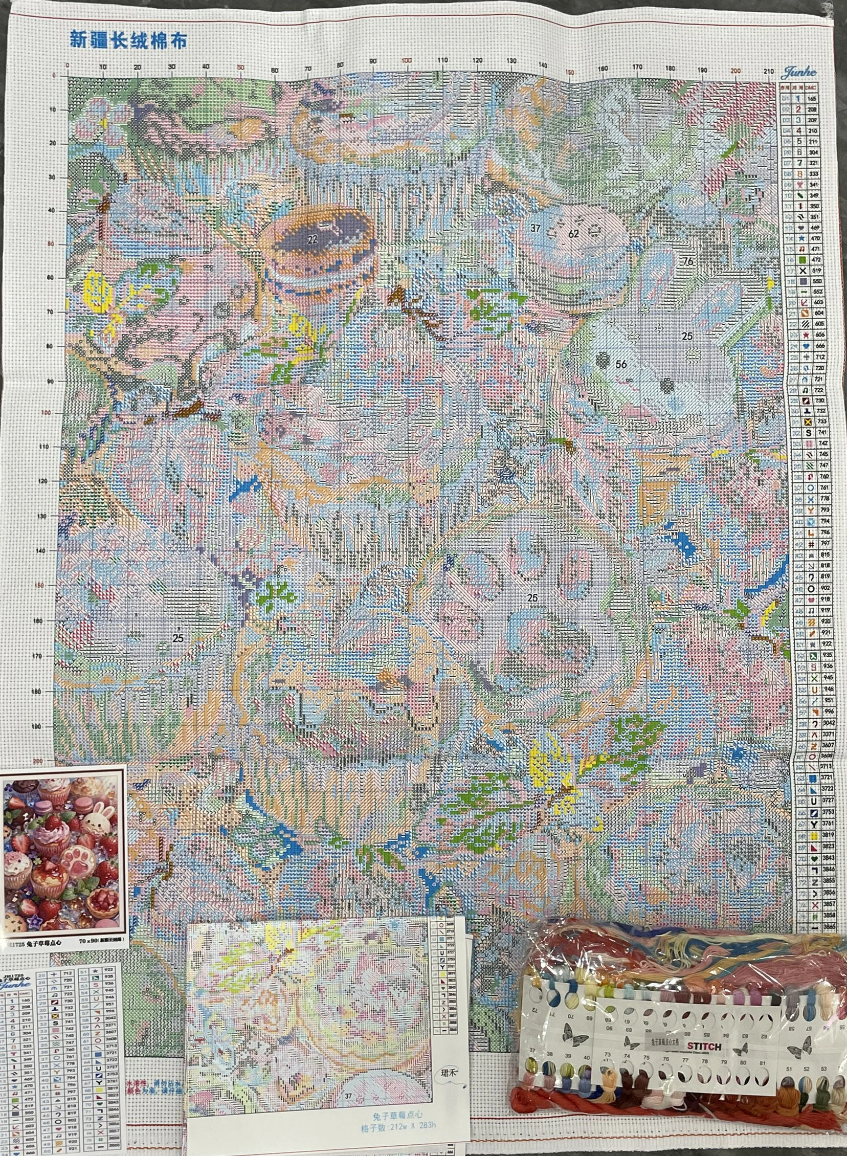 9CT 14ct  Printed Kit Cross St - đánh giá và giá Cotton Embroidery Thread Skeins