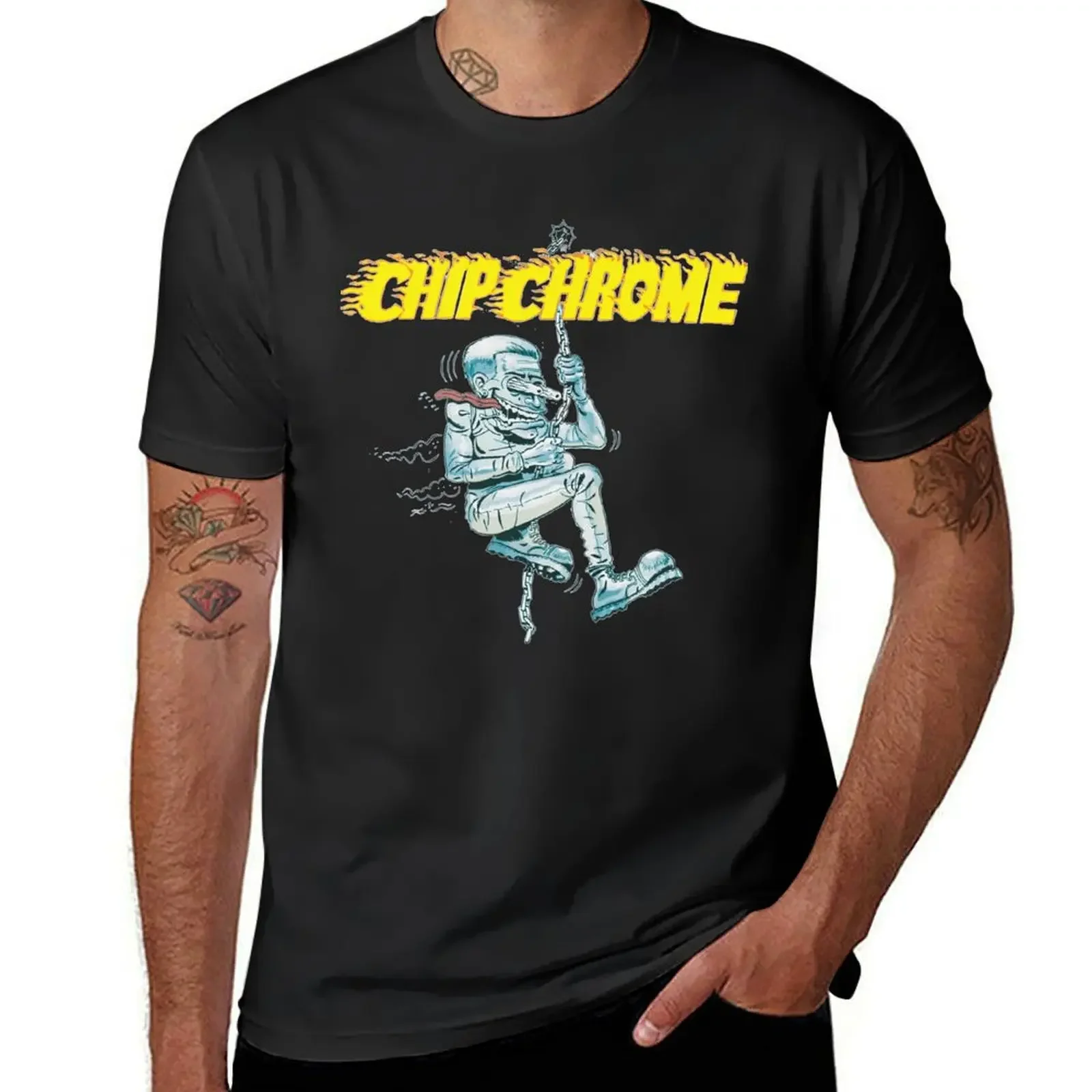 

The Neighbourhood Chip Chrome Mic Swing Sticker T-Shirt Personalized t-shirt plus size tops T-shirts for men cotton