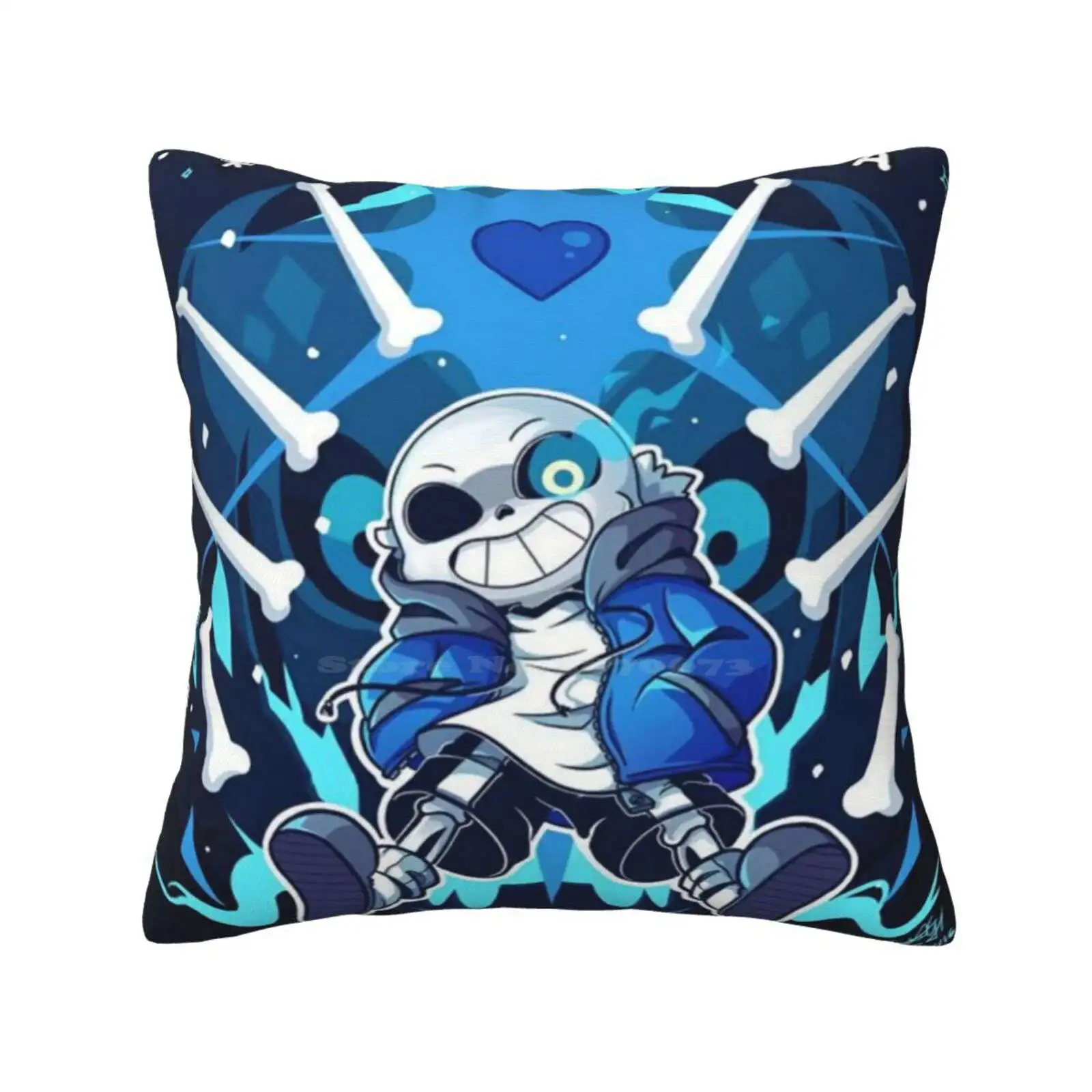 Bad Time Pillow Cover Hug Pillowcase Sans Frisk Undyne Indie Videogame Papyrus Deltarune Undertale2 Gaster Flowey