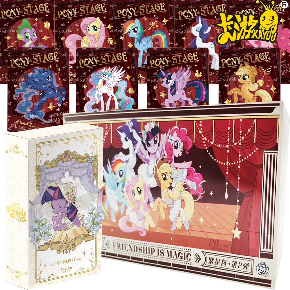 

Genuine Kayou My Little Pony Collection Cards Friendship Art Feast Elegant and Shining Star Animation Theme Cards Birthday Gifts