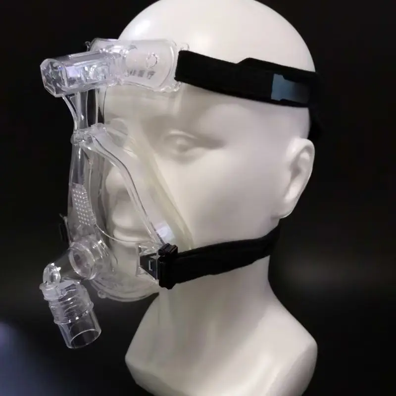 ヘッドバンドとシリコンクッション付き CPAP マスク、フィリップスおよび ResMed Cpap&Bipap に共通、家庭用無呼吸およびいびき用