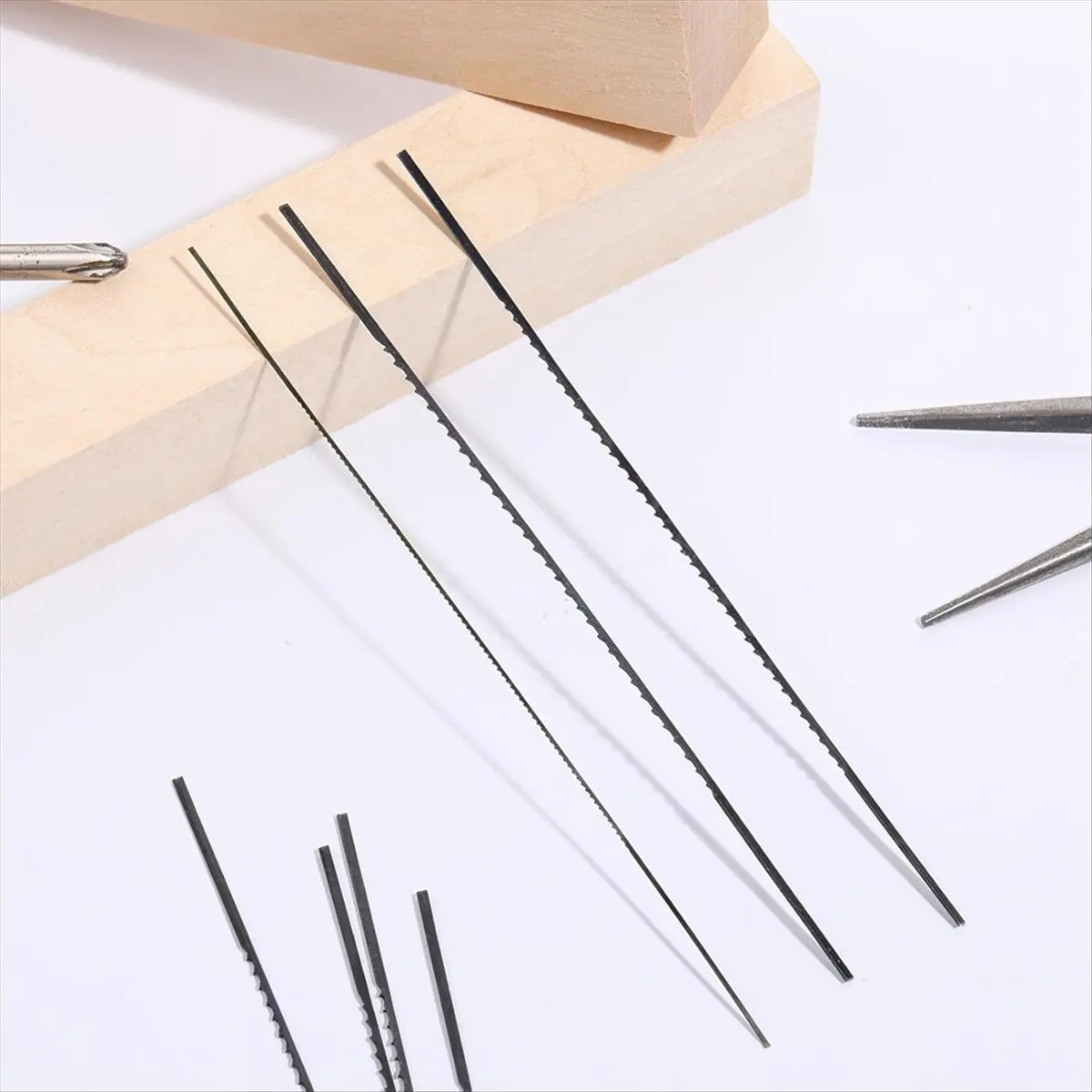 36Pcs 5 Inch Coping Saw Blades Set Plain End Scroll Saw Blade Sturdy Wood Cutting Saws Blades Kit (30TPI, 12 TPI, 10TPI)