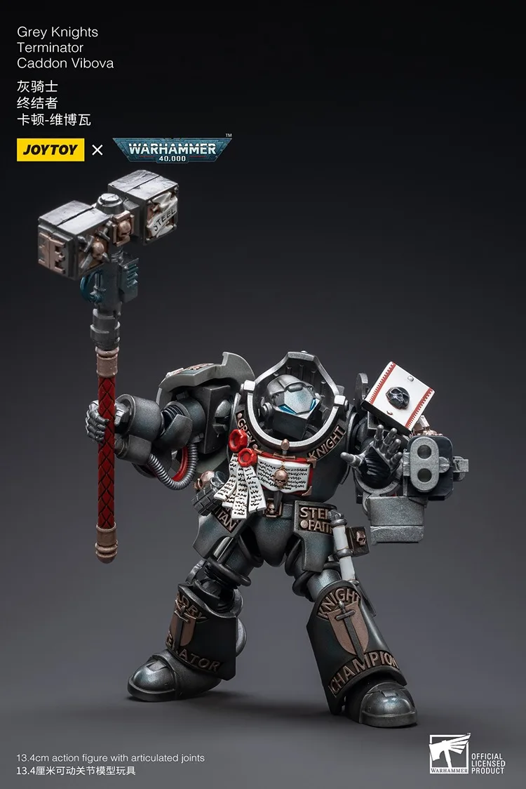 JOYTOY Warhammer 40K Gray Knights Terminator Caddon Vibova شخصيات الحركة مجموعة الدمى هدية تزيين النموذج الأصلي