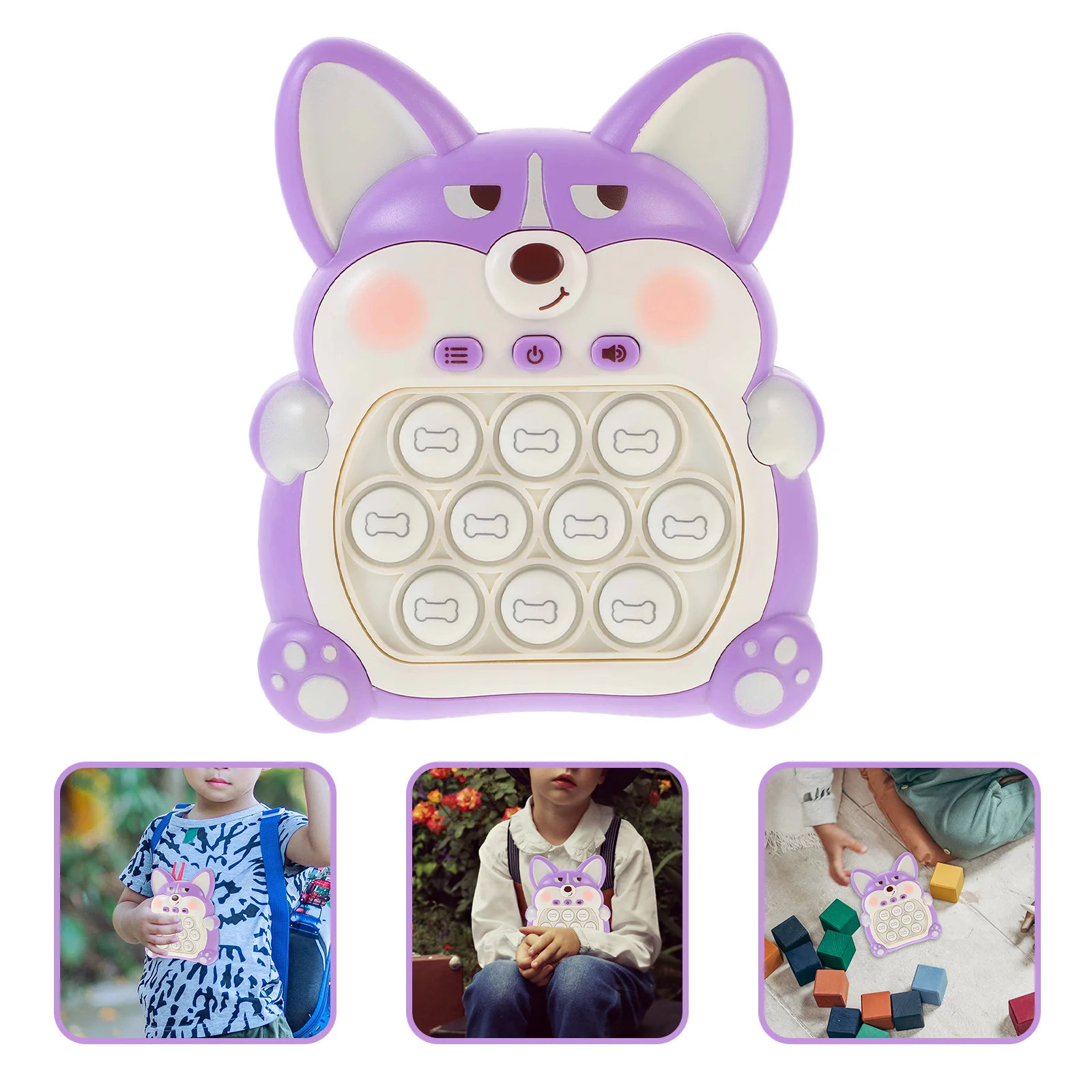 Console de jeu pour enfants, jouet Push Fidget, Puzzle, dessin animé en plastique, jouets populaires pour enfants en bas âge
