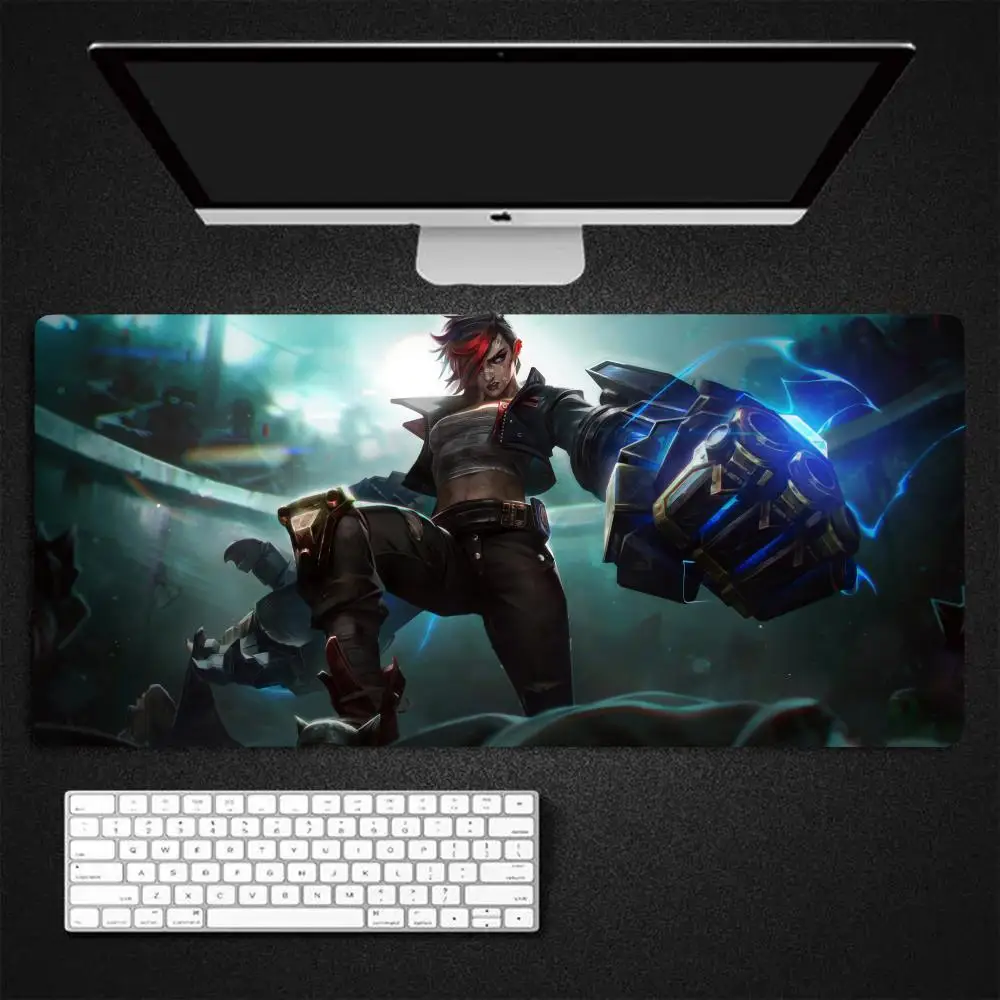 

L-league of Legends аниме Arcane Vi коврик для мыши игровой коврик для мыши большой 900x400 мм коврик для мыши Gamer Mause ковер ПК стол