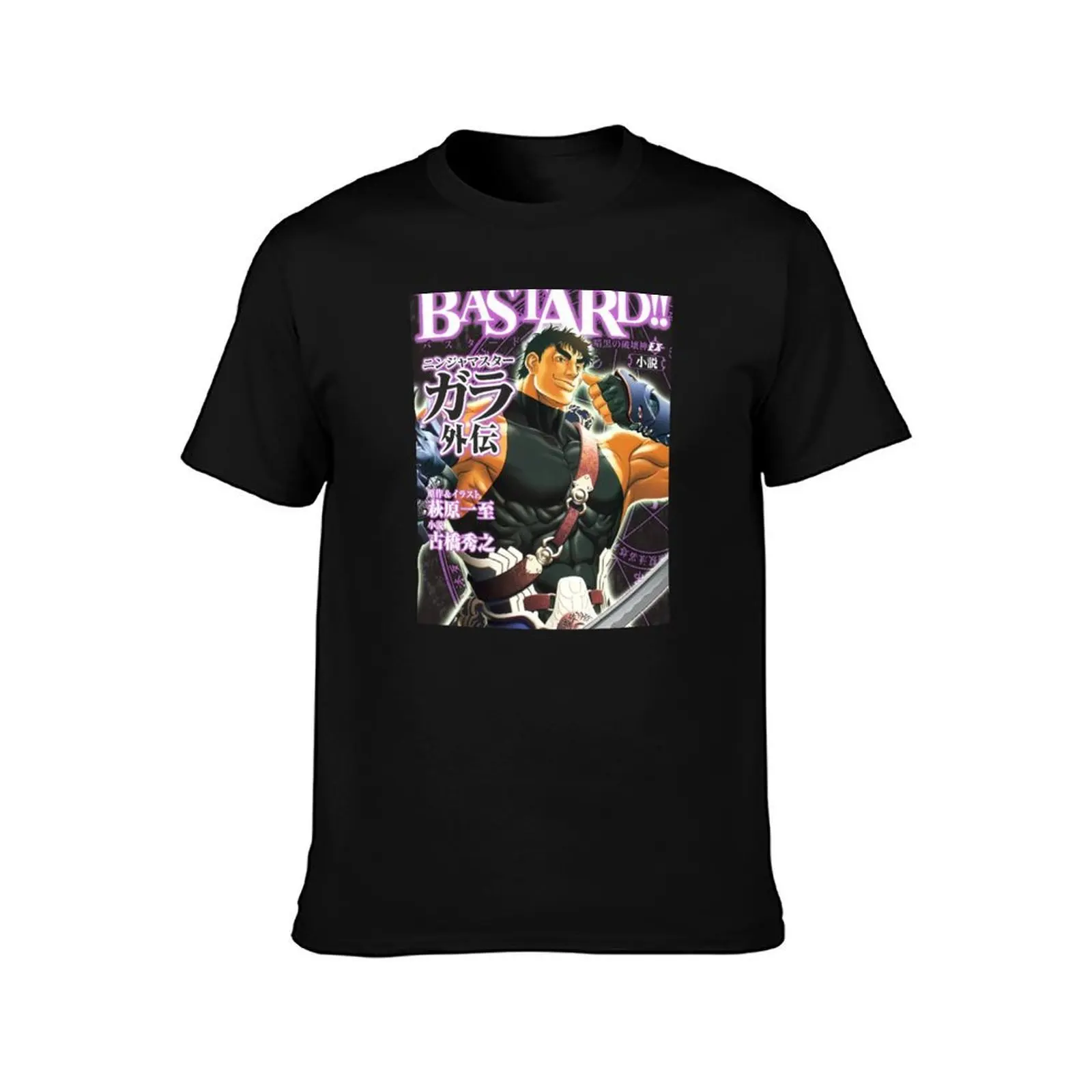 Bastard Gara Ninja T-Shirt, Summer Casual Cotton Tee, Oversized Streetwear Tops, Vintage Graphic Print, Loose Fit Short Sleeve
