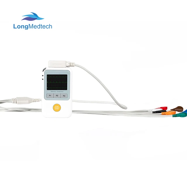 Wysokiej jakości dynamiczna 3-kanałowa 24-godzinna urządzenie do ekg holterowa z analizatorem monitor ekg maszyną