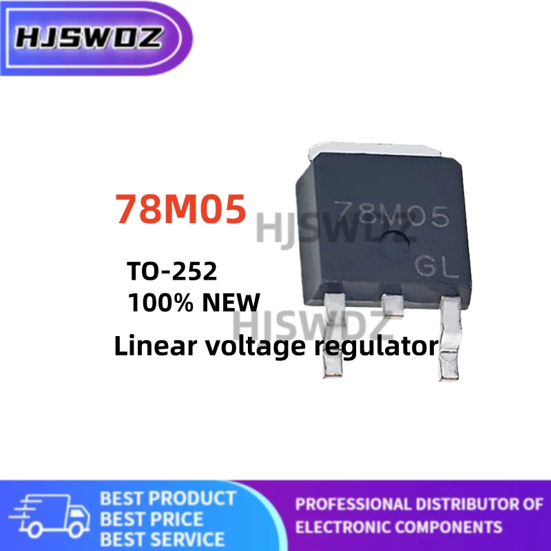 10~100PCS brand new 78M05 7805 L78M05CDT TO-252 Linear voltage regulator In Stock