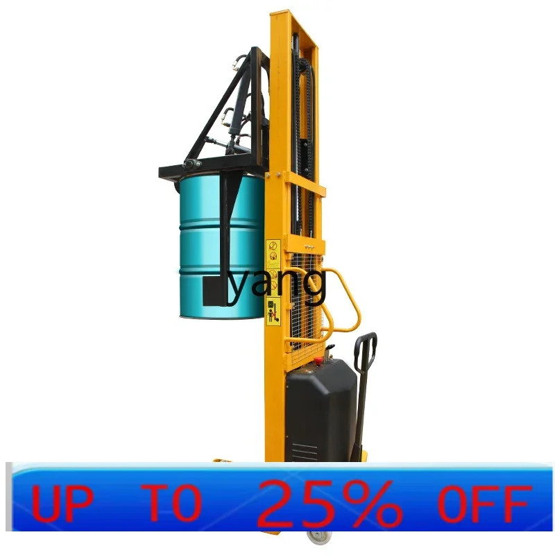 

LTT semi-electric oil drum stacker 2-section gantry drum stacker flip truck