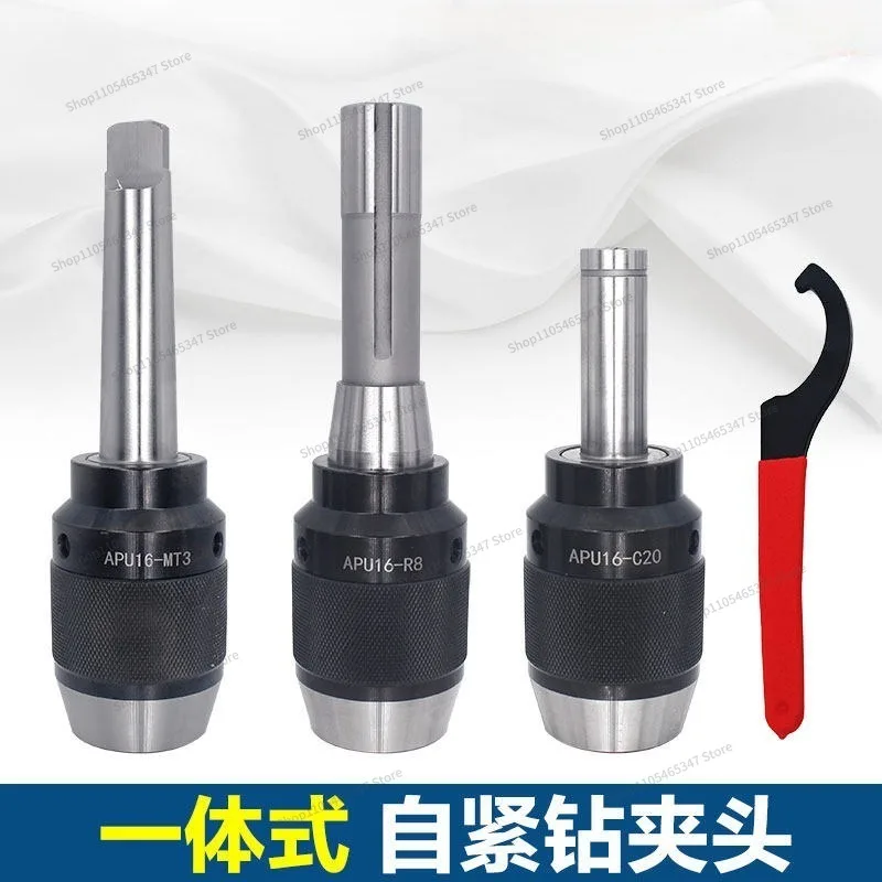 For Integrated Self-tightening Drill Chuck Self-locking Hand-tightening Milling Machine Drill Bit Silk Tapping Fast Numerical