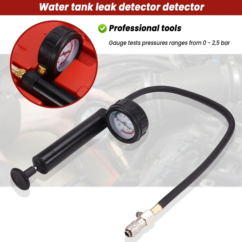 

Coolant Pressure Tester kit 18pcs Universal Radiator Pressure Tester Kit, Coolant Pressure Tester Kit