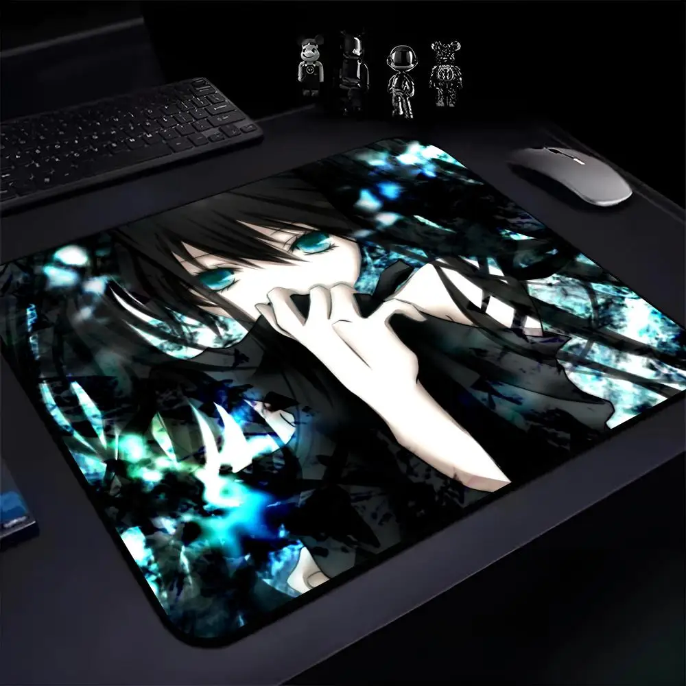 Black Rock Shooter Mouse Pad E-sports players mause pads Game Accessories Game Keyboard Pad Gamer Desktop Mat Boys Girls Friends