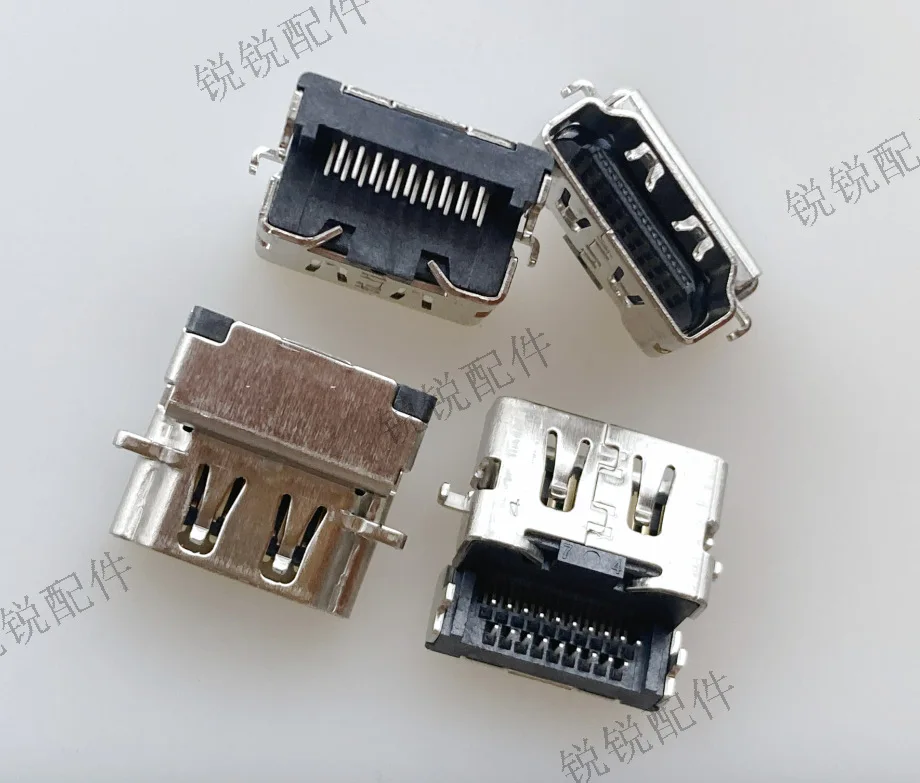 For laptop HDMI socket 19Pin reverse sinking board 90 degree plug-in board DIP high definition interface, female seat