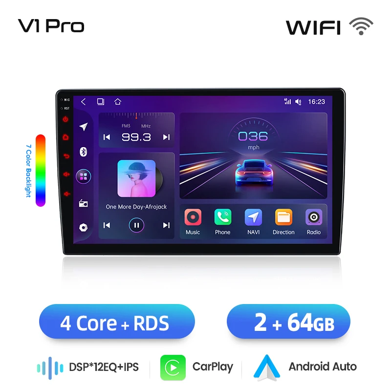 Junsun draadloze CarPlay Android Auto autoradio voor Volkswagen (VW) Scirocco Mk3 (Typ 13) 2008-2017 met ingebouwde koelventilator, Android GPS navigatie, multimediaspeler, WiFi, DSP, RDS, BT, SWC,