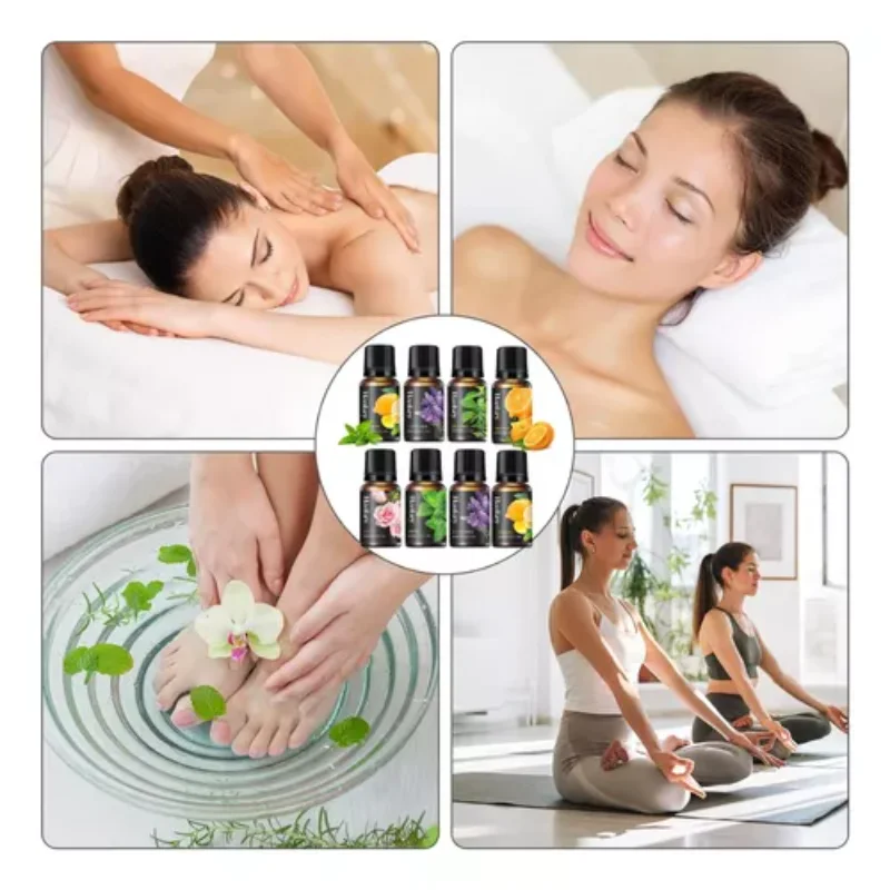 Набор из 8 эссенций для ароматерапии, 10 мл, восковое мыло-свеча, эфирное масло лаванды и мяты, Zudaifu, отбеливающее мыло для кожи, отбеливающее мыло для тела Sabonete