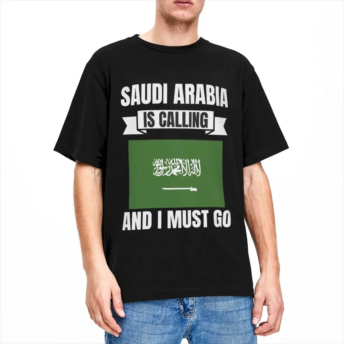 Men Women Shirts Saudi Arabia Vacay Merch Vintage Cotton Short Sleeve National Day T Shirt Crew Neck Tops Summer