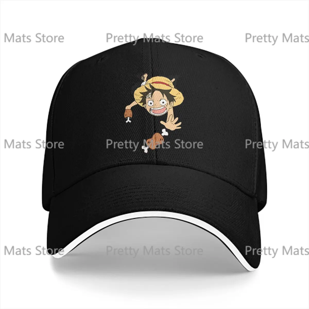 Luffy Kid Meat Catching One-Pieces Anime Multicolor Hat Peaked Women's Cap Personalized Visor Protection Hats