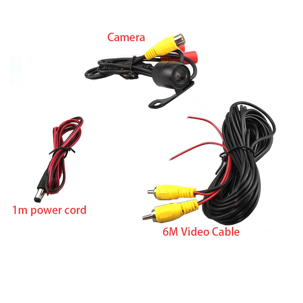 

Car DVD navigation 12V reversing rear view HD CCD punched front view camera universal 18.5mm waterproof